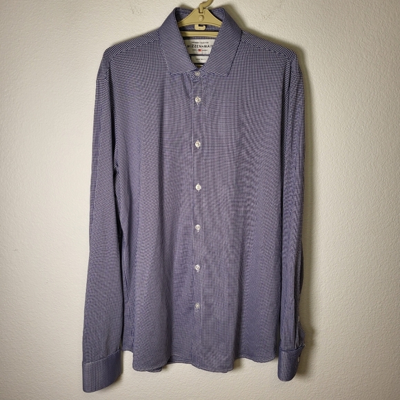 Mizzen+Main Stretchy Trim Fit Button Shirt size Large - Picture 1 of 5